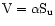$\rm V = \alpha S_u$