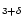 $_{3+\delta}$