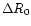 ${\rm\Delta} R_{0}$